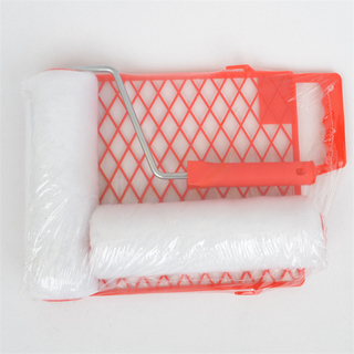 Bandejas de rodillos de pintura de plástico rojo de 9 pulgadas