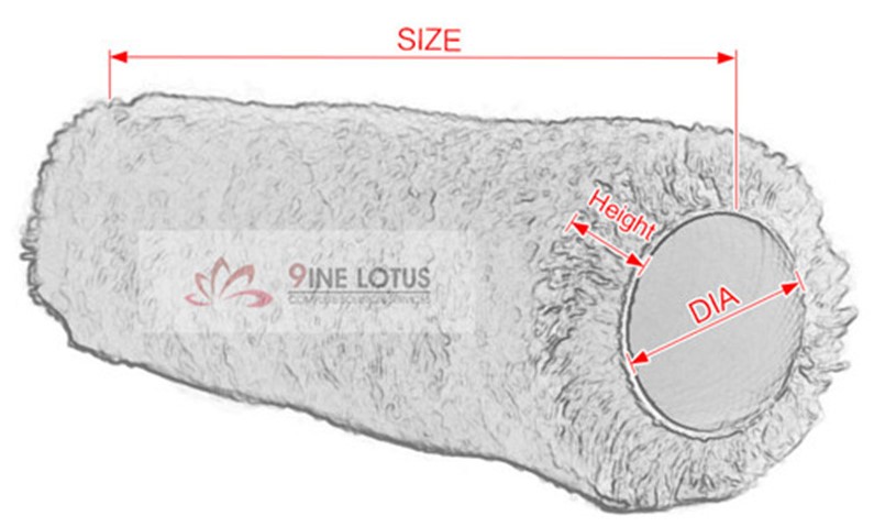 Tama&ntilde;o del rodillo de pintura